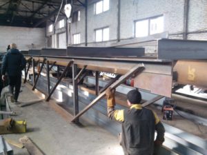 Производство 3-х мостовых опорных кранов